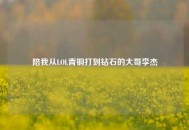 陪我从LOL青铜打到钻石的大哥李杰