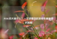 PUBG芯片是什么？一文读懂这款游戏专属硬件的真相