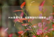 PUBG免费与否，玩家期待与行业展望