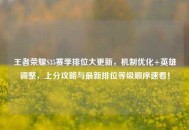 王者荣耀S35赛季排位大更新，机制优化+英雄调整，上分攻略与最新排位等级顺序速看！
