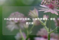 PUBG游戏界面汉化指南，让操作更顺手，体验更沉浸