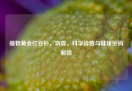 植物黄金红豆杉，功效、科学价值与健康密码解读