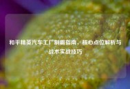 和平精英汽车工厂制霸指南，核心点位解析与战术实战技巧
