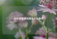 社区活雷锋刘海生个人简介