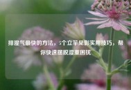 排湿气最快的 *** ，5个立竿见影实用技巧，帮你快速摆脱湿重困扰