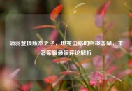 项羽登顶版本之子，坦克边路的终极答案，王者荣耀最强评论解析