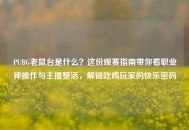 PUBG老鼠台是什么？这份观赛指南带你看职业神操作与主播整活，解锁吃鸡玩家的快乐密码