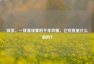 抹茶，一抹青绿里的千年风雅，它究竟是什么做的？