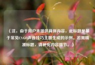 （注，由于用户未提供具体内容，此标题是基于常见CS:GO声音技巧主题生成的示例。若需精准标题，请补充内容细节。）