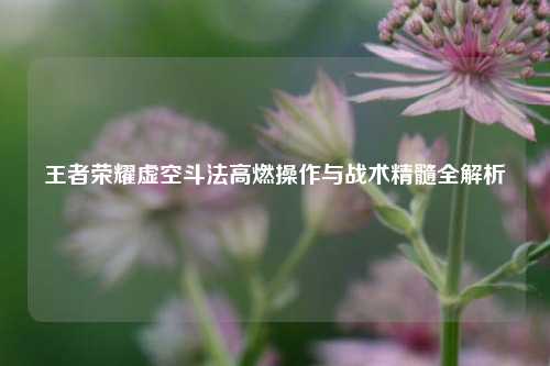 王者荣耀虚空斗法高燃操作与战术精髓全解析