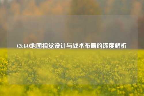 CS:GO地图视觉设计与战术布局的深度解析