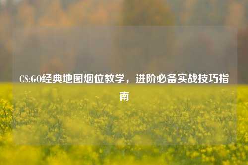 CS:GO经典地图烟位教学，进阶必备实战技巧指南