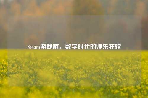 Steam游戏雨，数字时代的娱乐狂欢
