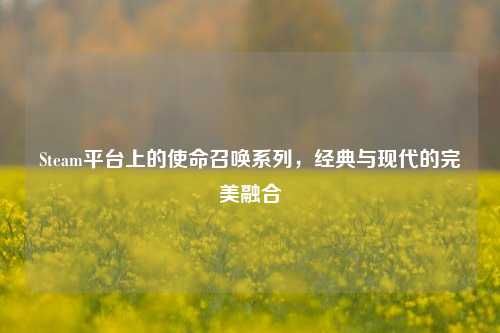 Steam平台上的使命召唤系列，经典与现代的完美融合