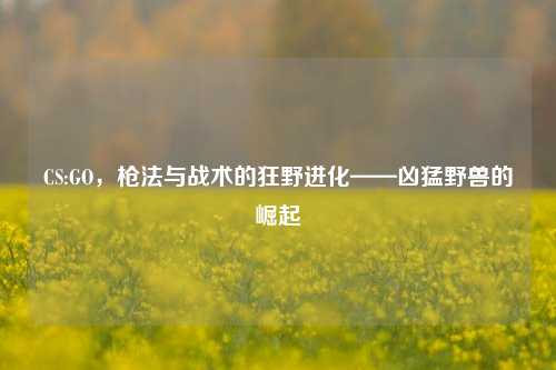 CS:GO，枪法与战术的狂野进化——凶猛野兽的崛起