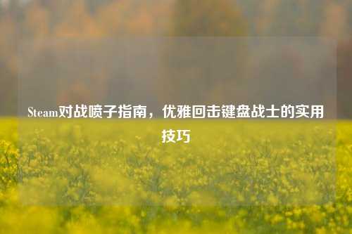 Steam对战喷子指南，优雅回击键盘战士的实用技巧