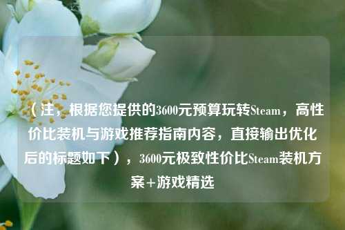 （注，根据您提供的3600元预算玩转Steam，高性价比装机与游戏推荐指南内容，直接输出优化后的标题如下），3600元极致性价比Steam装机方案+游戏精选