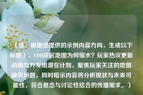 （注，根据您提供的示例内容方向，生成以下标题），COD战区地图为何缩水？玩家热议更新动向与开发组潜在计划，聚焦玩家关注的地图缺失问题，同时暗示内容将分析现状与未来可能性，符合悬念与讨论性结合的传播需求。）