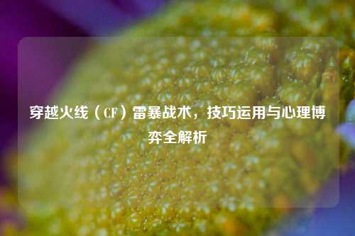 穿越火线（CF）雷暴战术，技巧运用与心理博弈全解析