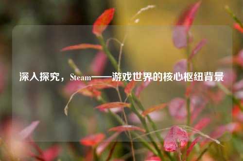 深入探究,Steam——游戏世界的核心枢纽背景