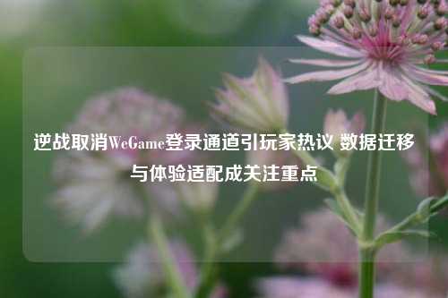 逆战取消WeGame登录通道引玩家热议 数据迁移与体验适配成关注重点