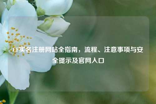 CF实名注册网站全指南，流程、注意事项与安全提示及官网入口